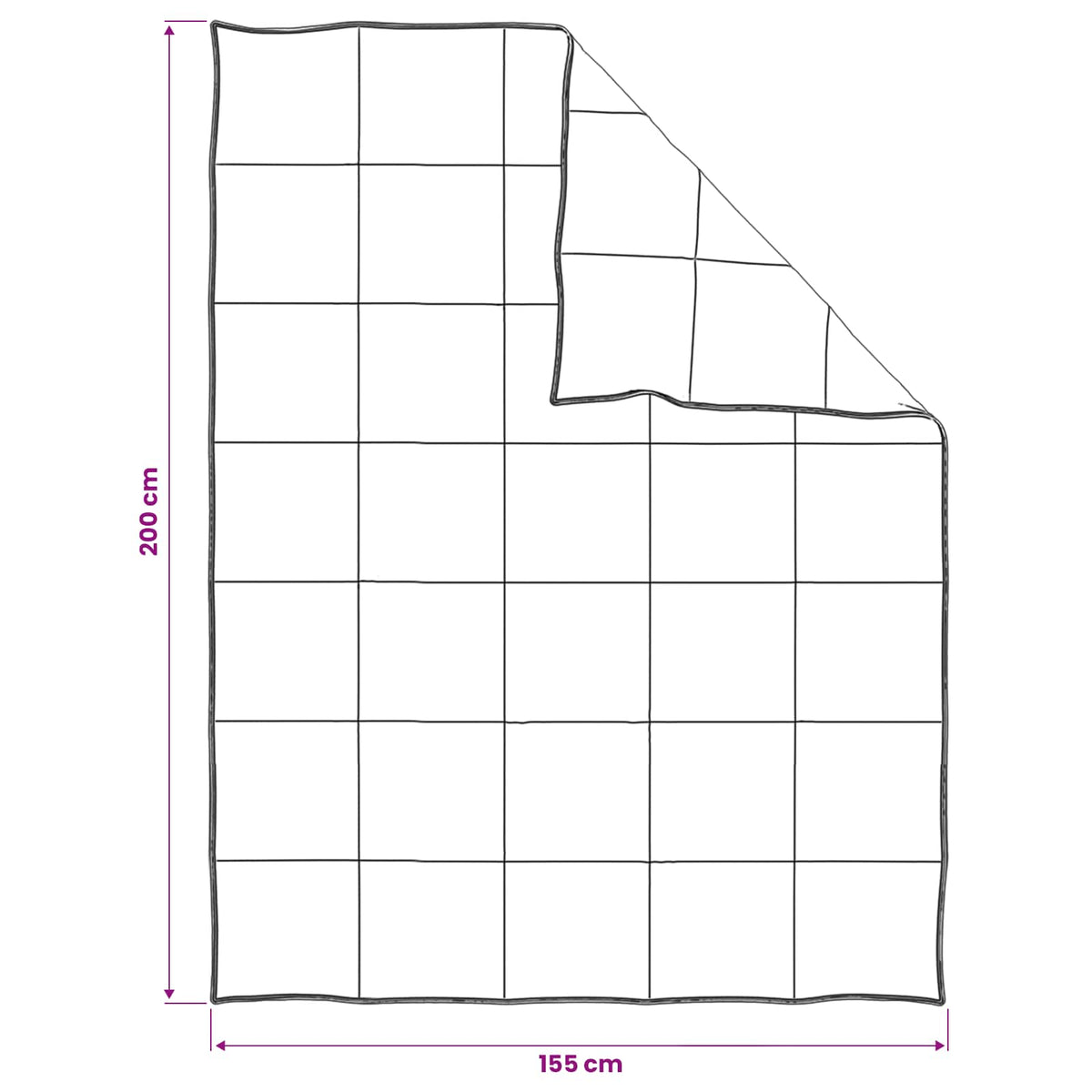 Set deka 2 kom. 155 x 200 cm Sve sezone Kapok vlakno Bež