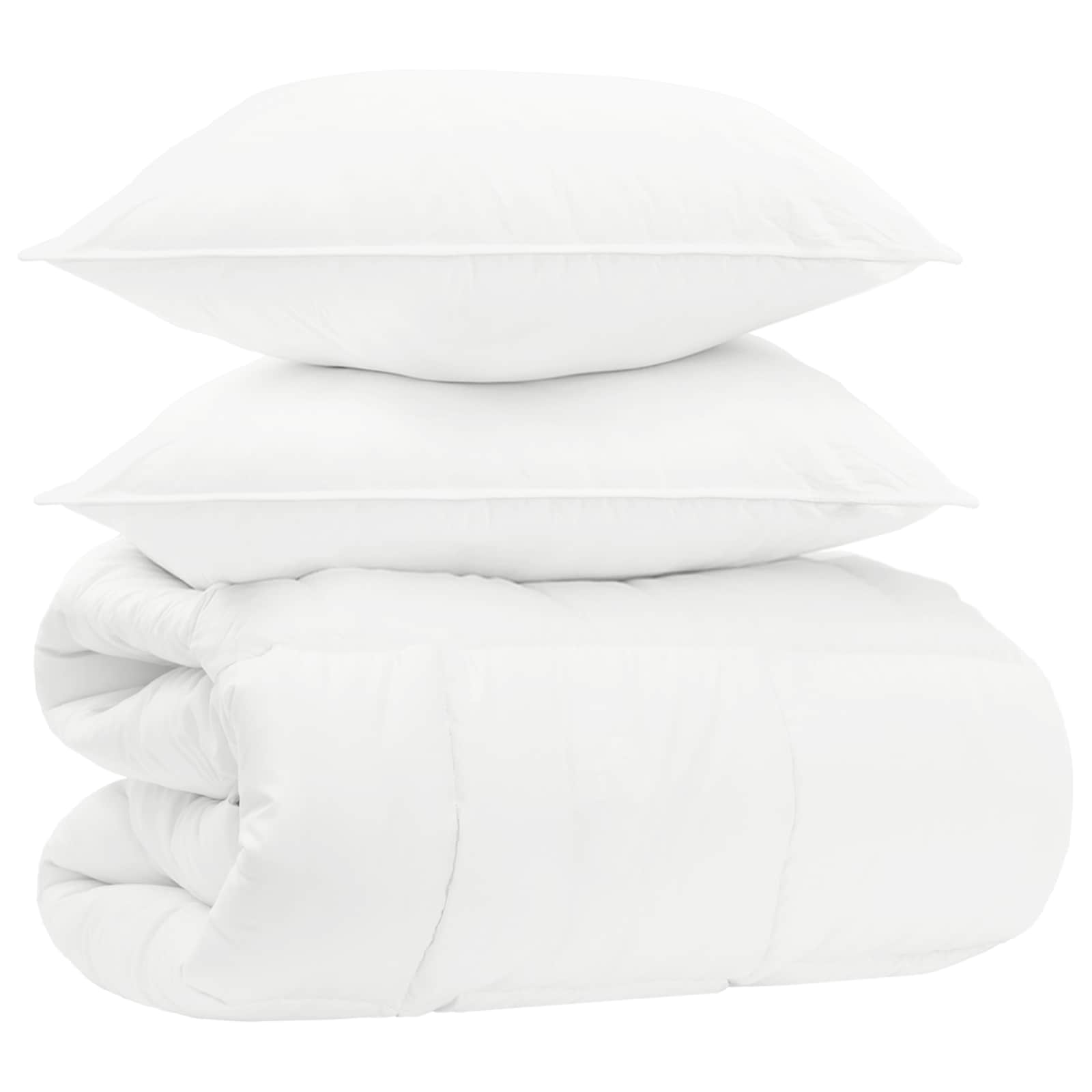 Set pokrivača Bijela 200 x 240 cm Pamuk, bambus, poliester