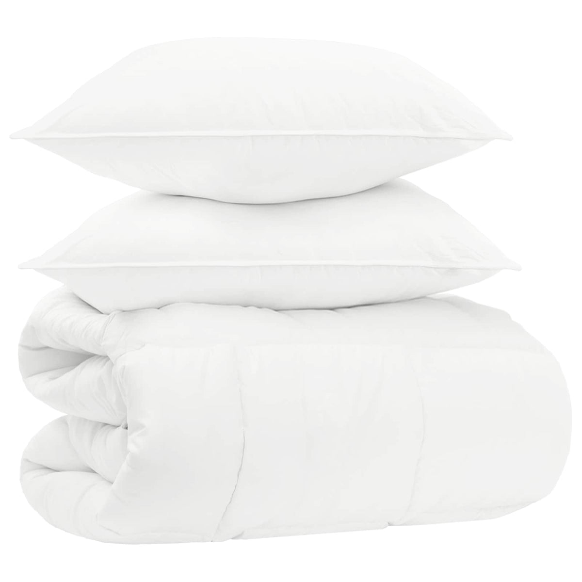 Set pokrivača 240 x 260 cm Ne Pamuk, bambus, poliester Bijela