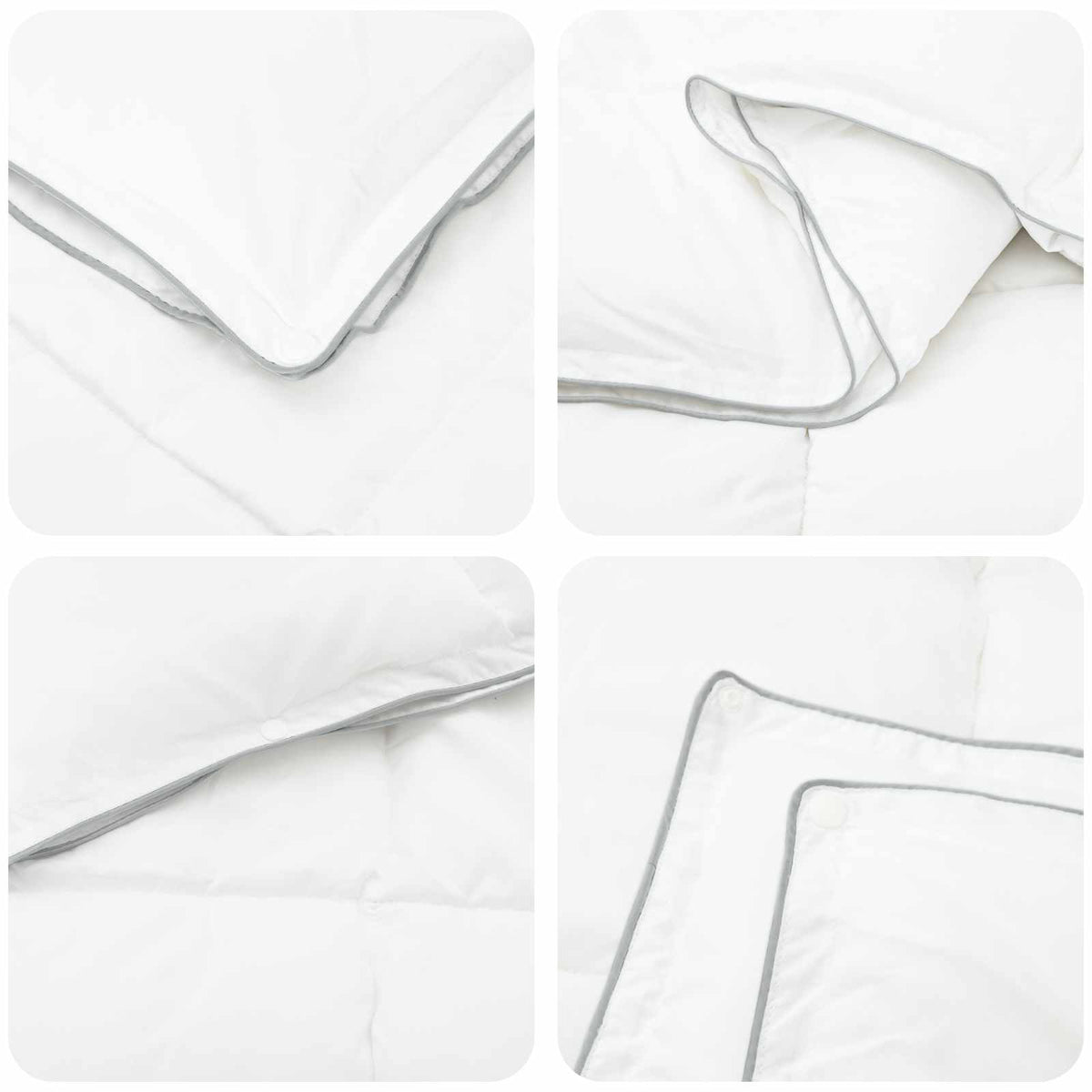 Set deka 3 kom. 155 x 220 cm Sve sezone Bambus Bijela