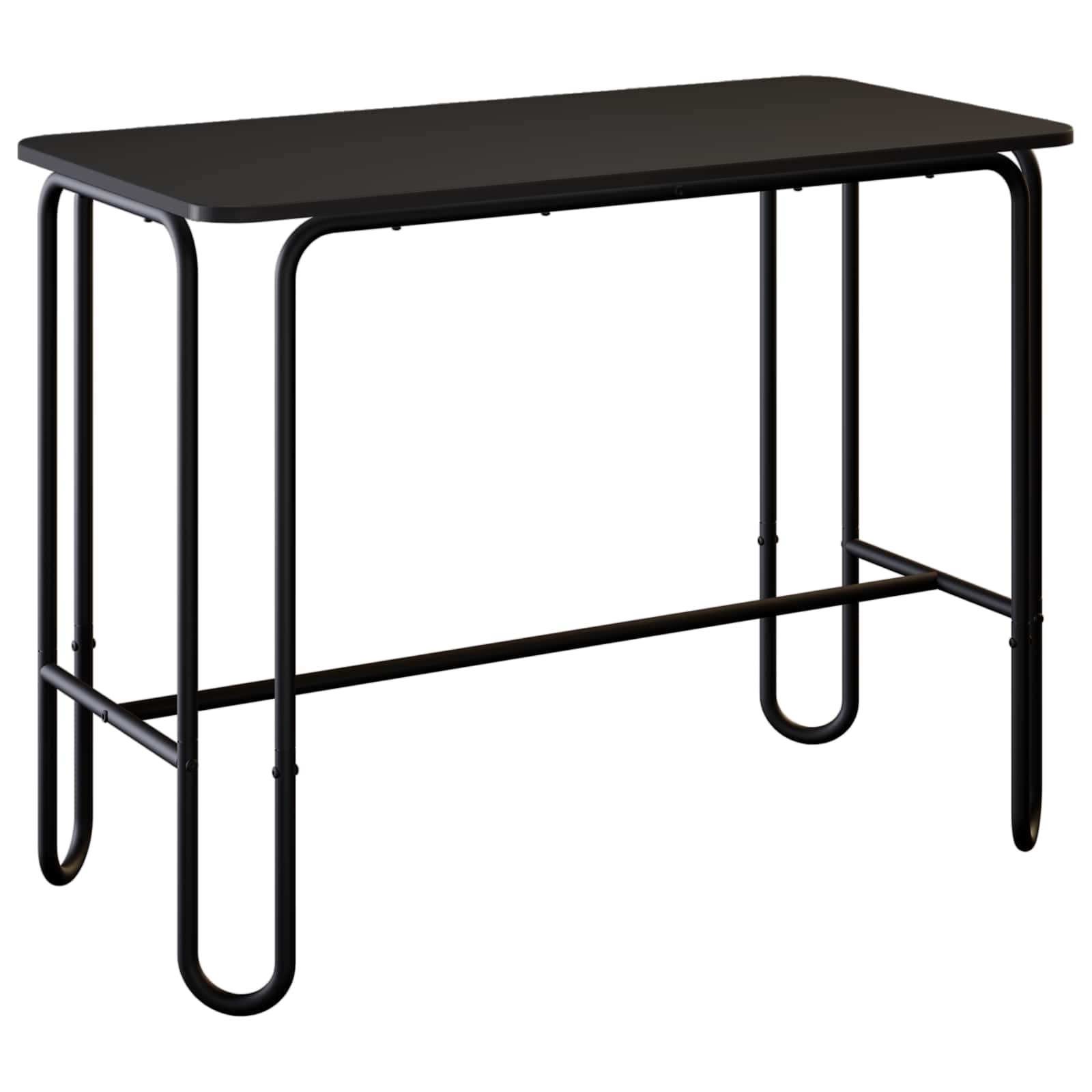 Stol za objedovanje 100 x 50 x 75 cm Konstruirano drvo Crna