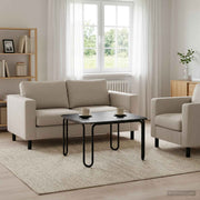 Stolić za kavu Crna 59 x 59 x 45 cm Konstruirano drvo