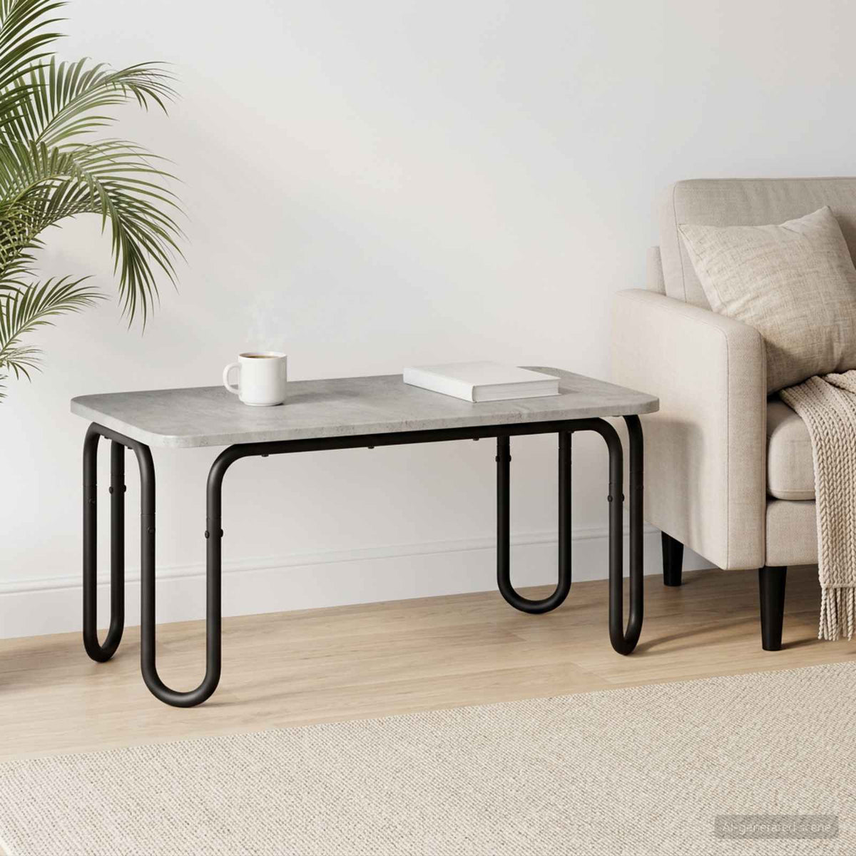 Stolić za kavu Betonska siva 79,5 x 40 x 36 cm