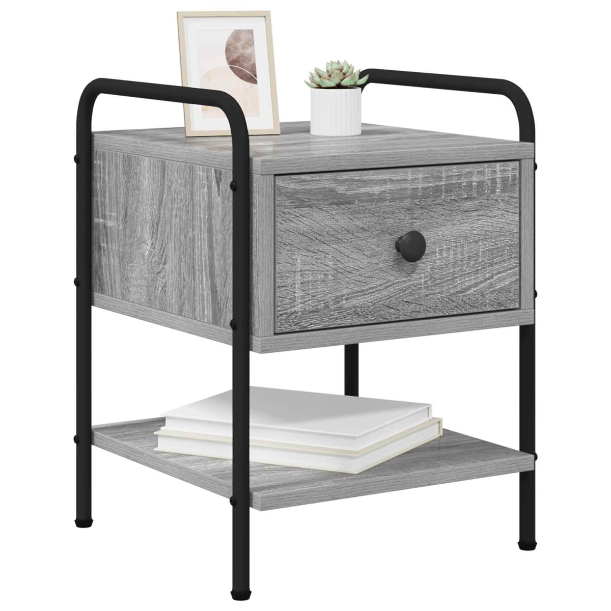 Noćni ormar Siva Sonoma 35 x 36,5 x 47 cm Konstruirano drvo