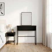 Toaletni stol Crni hrast 81 x 40 x 131 cm Konstruirano drvo