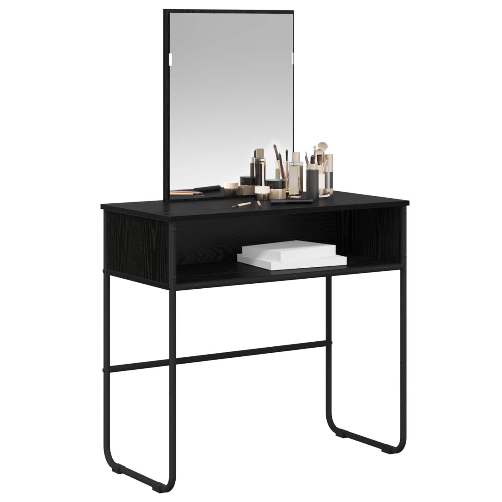 Toaletni stol Crni hrast 81 x 40 x 131 cm Konstruirano drvo