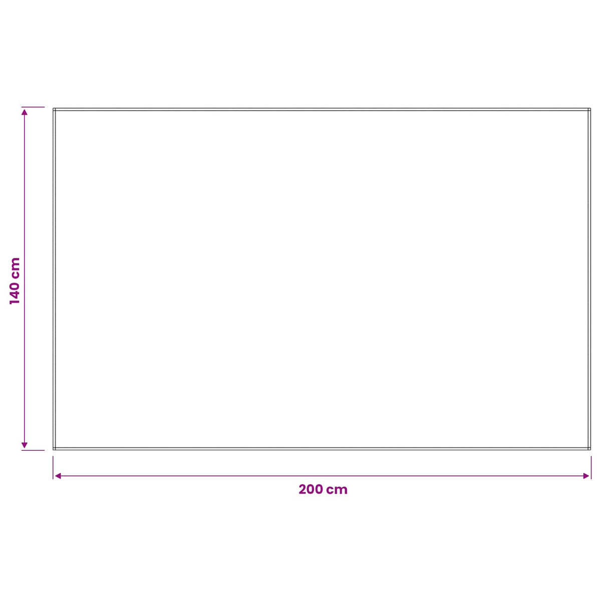Tkanina za stol Pravokutni Vinova crvena 140 x 200 cm Poliester