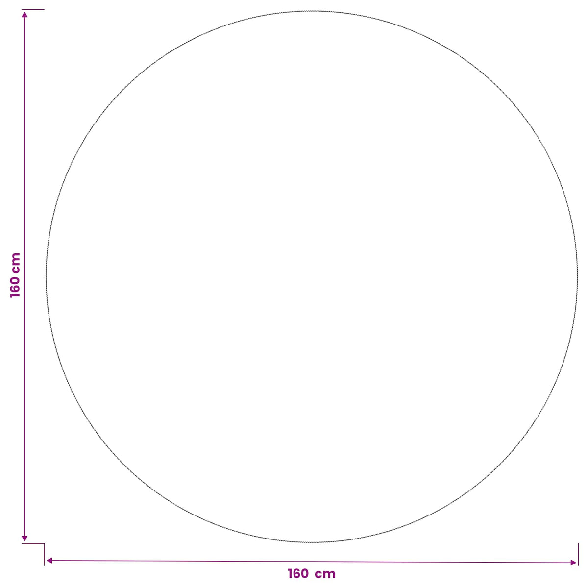 Tkanina za stol Kružni Tamnozelena Ø 160 cm Poliester