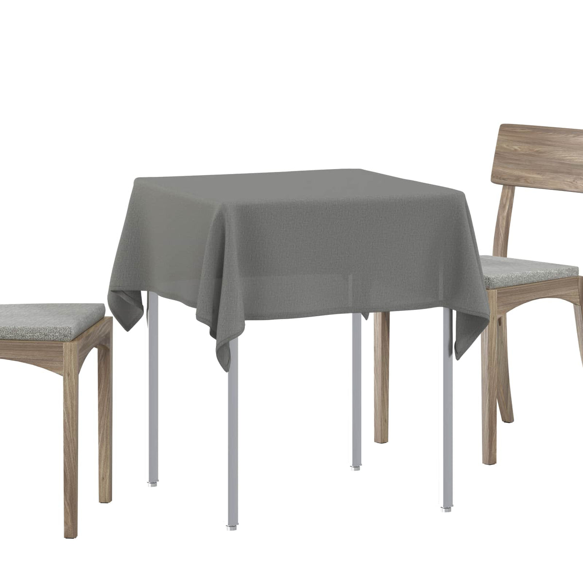 Tkanina za stol 5 kom. Četvrtasti Svjetlosiva 90 x 90 cm