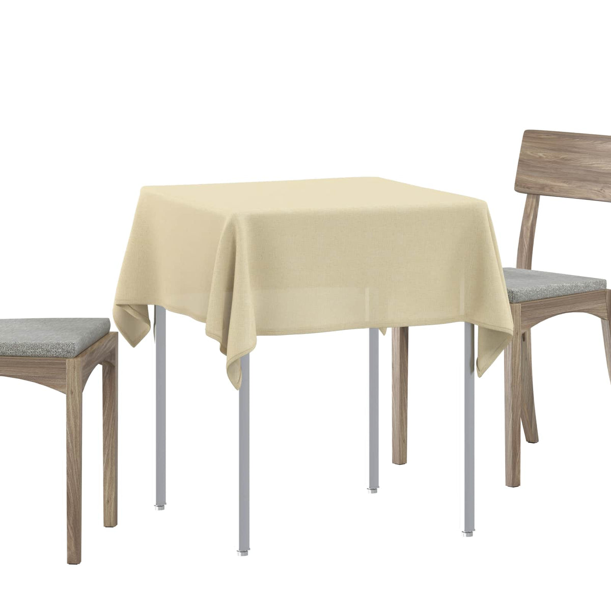 Tkanina za stol 5 kom. Četvrtasti Krem bijela 90 x 90 cm