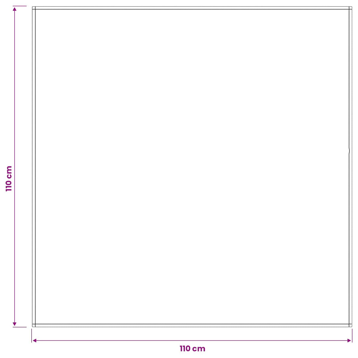 Tkanina za stol 5 kom. Četvrtasti Krem bijela 110 x 110 cm