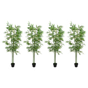 Umjetno bambusovo drvo 4 pcs Zelena 60 x 18 x 190 cm