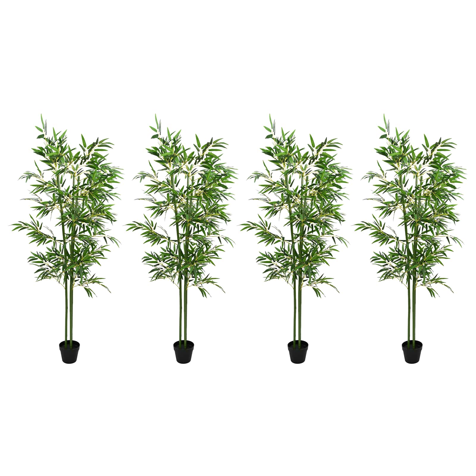 Umjetno bambusovo drvo 4 pcs Zelena 60 x 18 x 190 cm