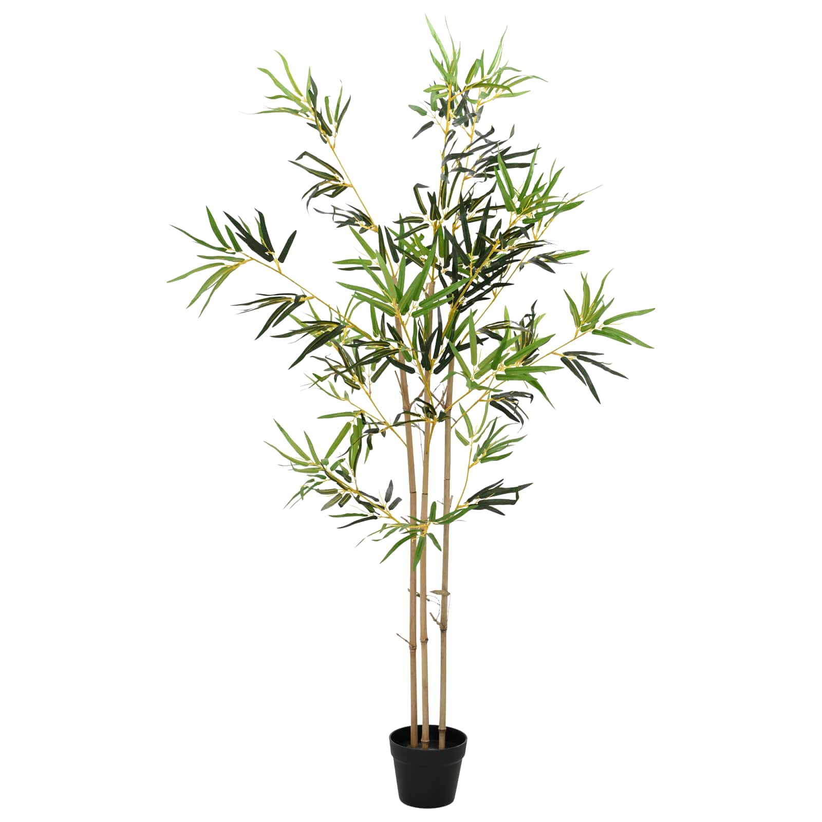 Umjetno bambusovo drvo Zelena 55 x 16 x 150 cm Tkanina i bambus