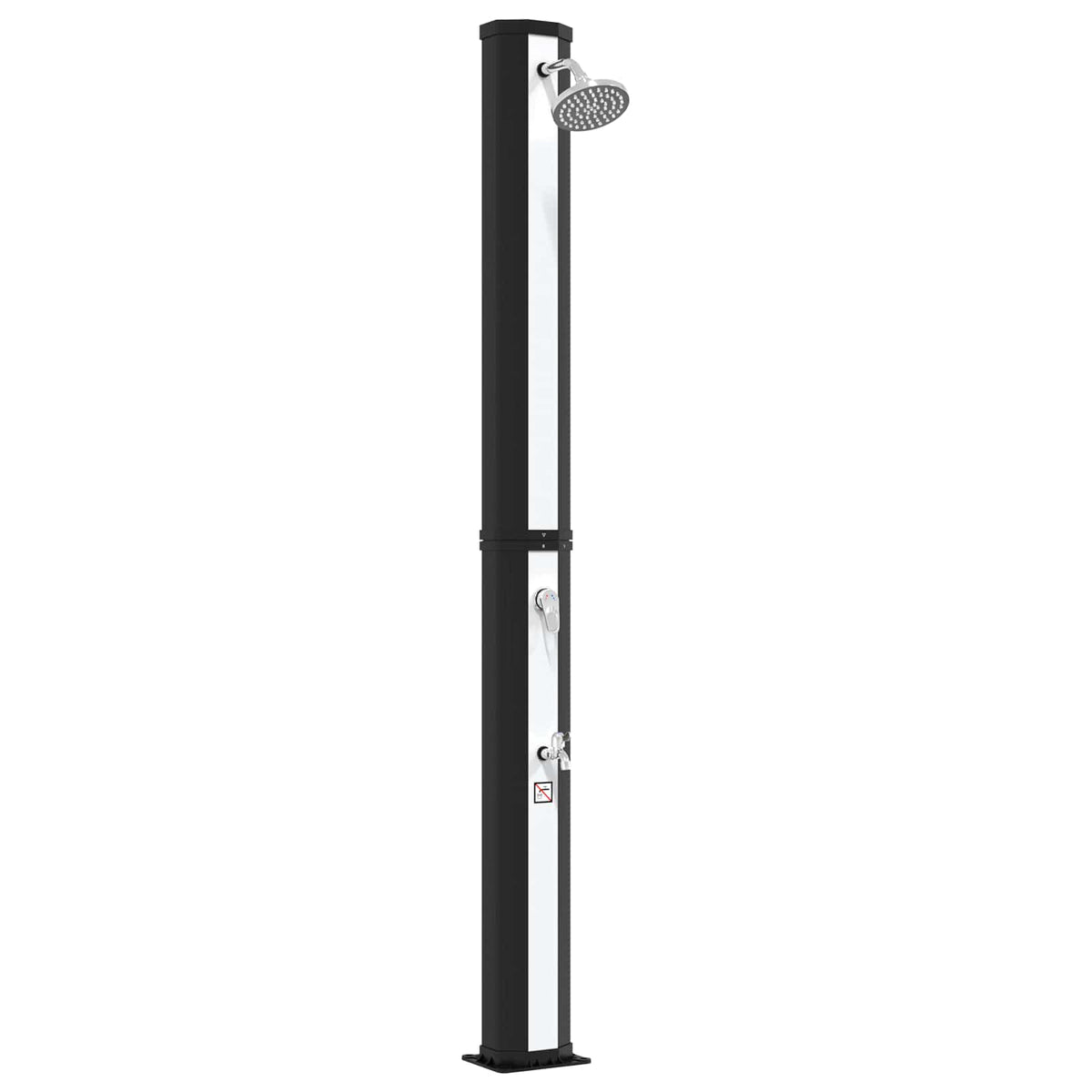 Solarni tuš s tušem i slavinom 40 l PVC, ABS, Legirani cink