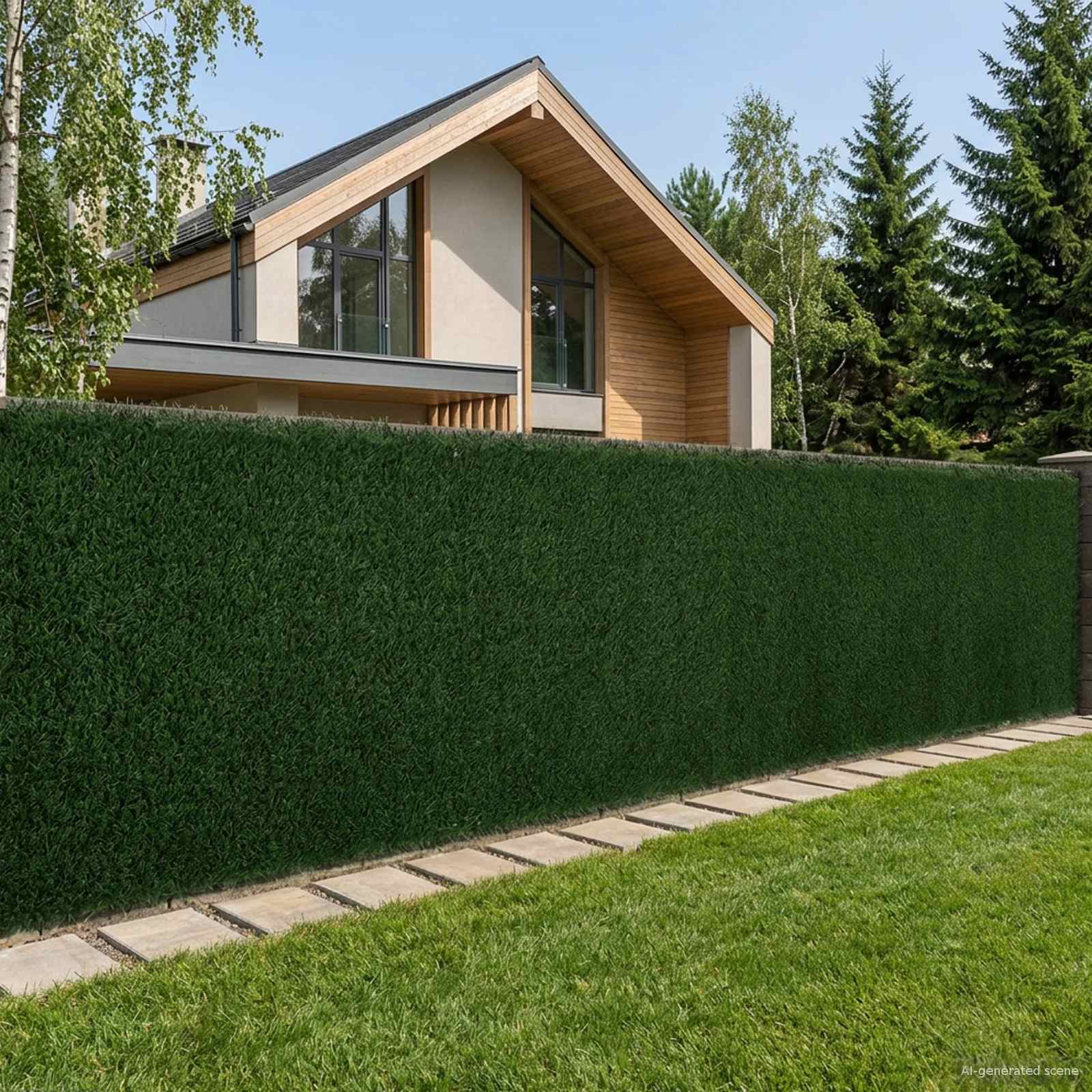 Umjetna ograda Tamnozelena 1 x 6 m PVC i čelik