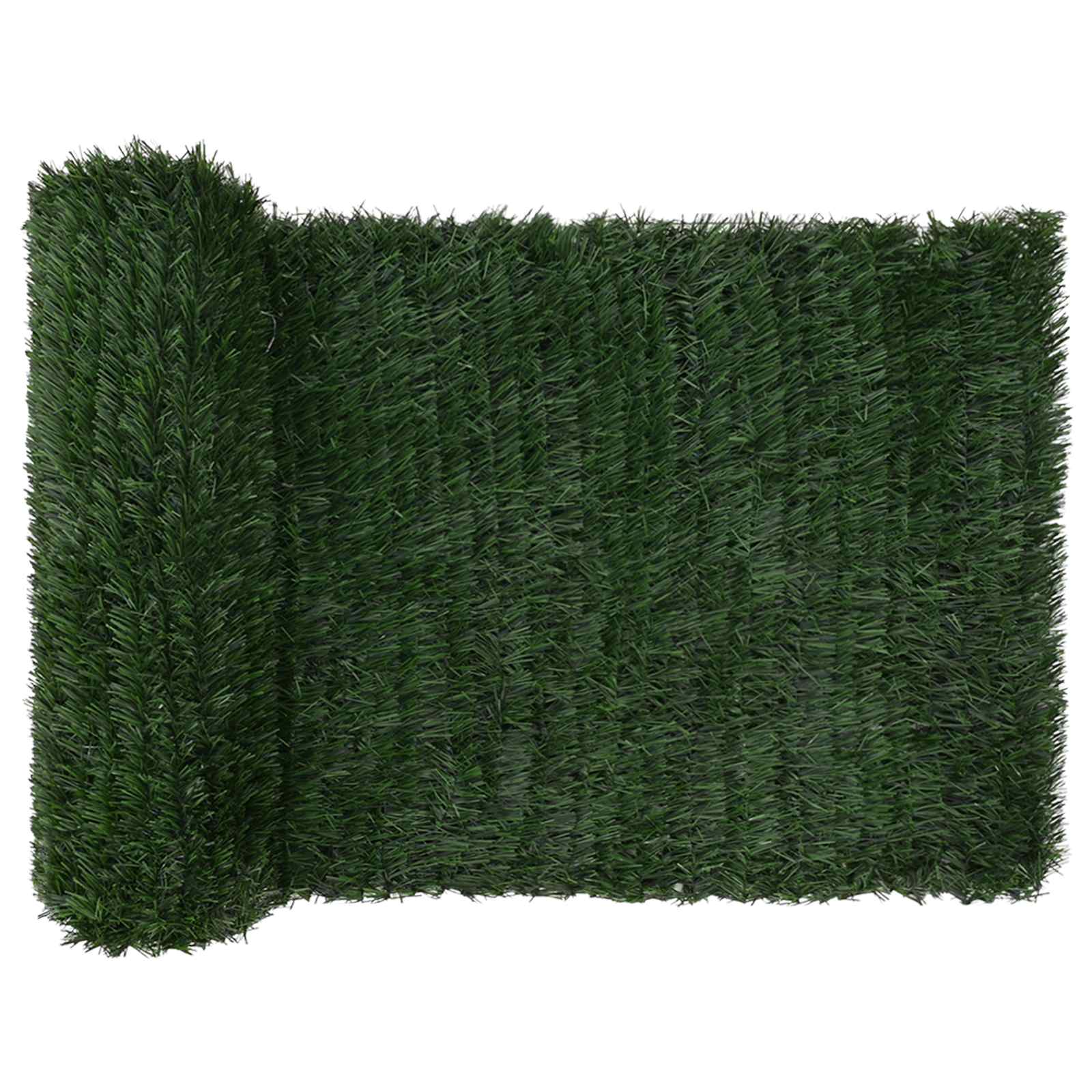 Umjetna ograda Tamnozelena 1 x 6 m PVC i čelik
