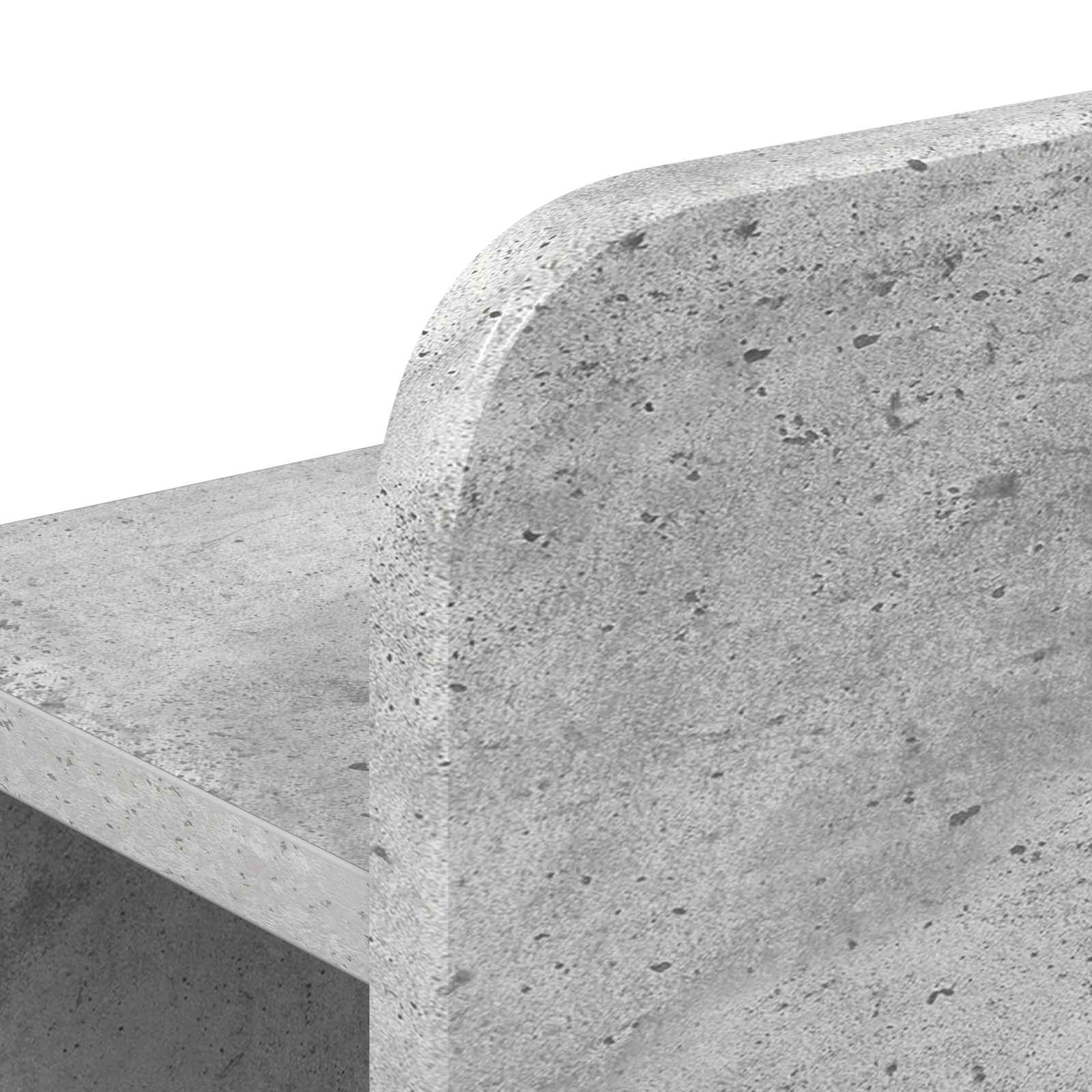 Okvir kreveta s pohranom s ladicama Betonska siva 100 x 200 cm