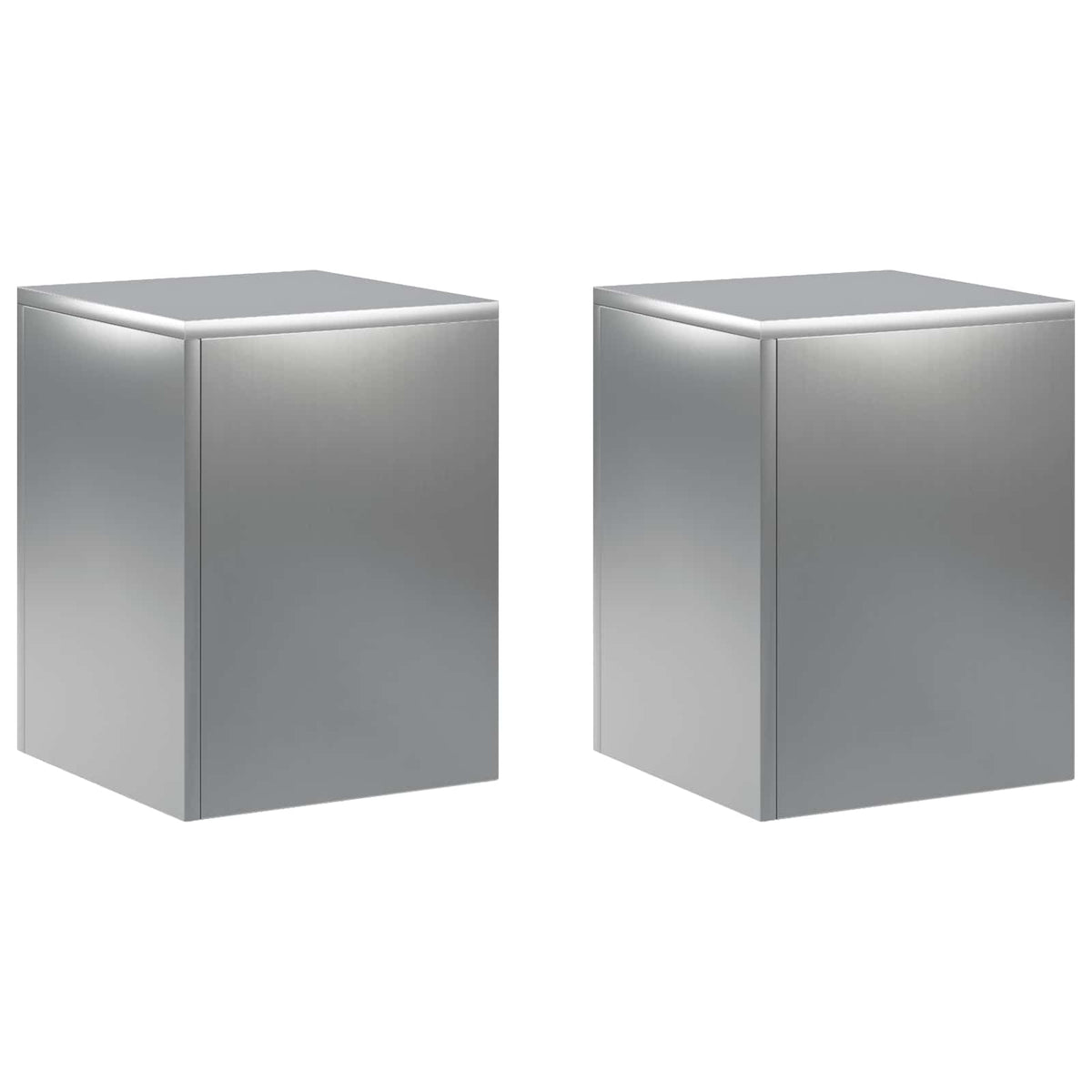 Stalak za biljke 2 pcs Srebrna 30 x 30 x 40 cm Nehrđajući čelik