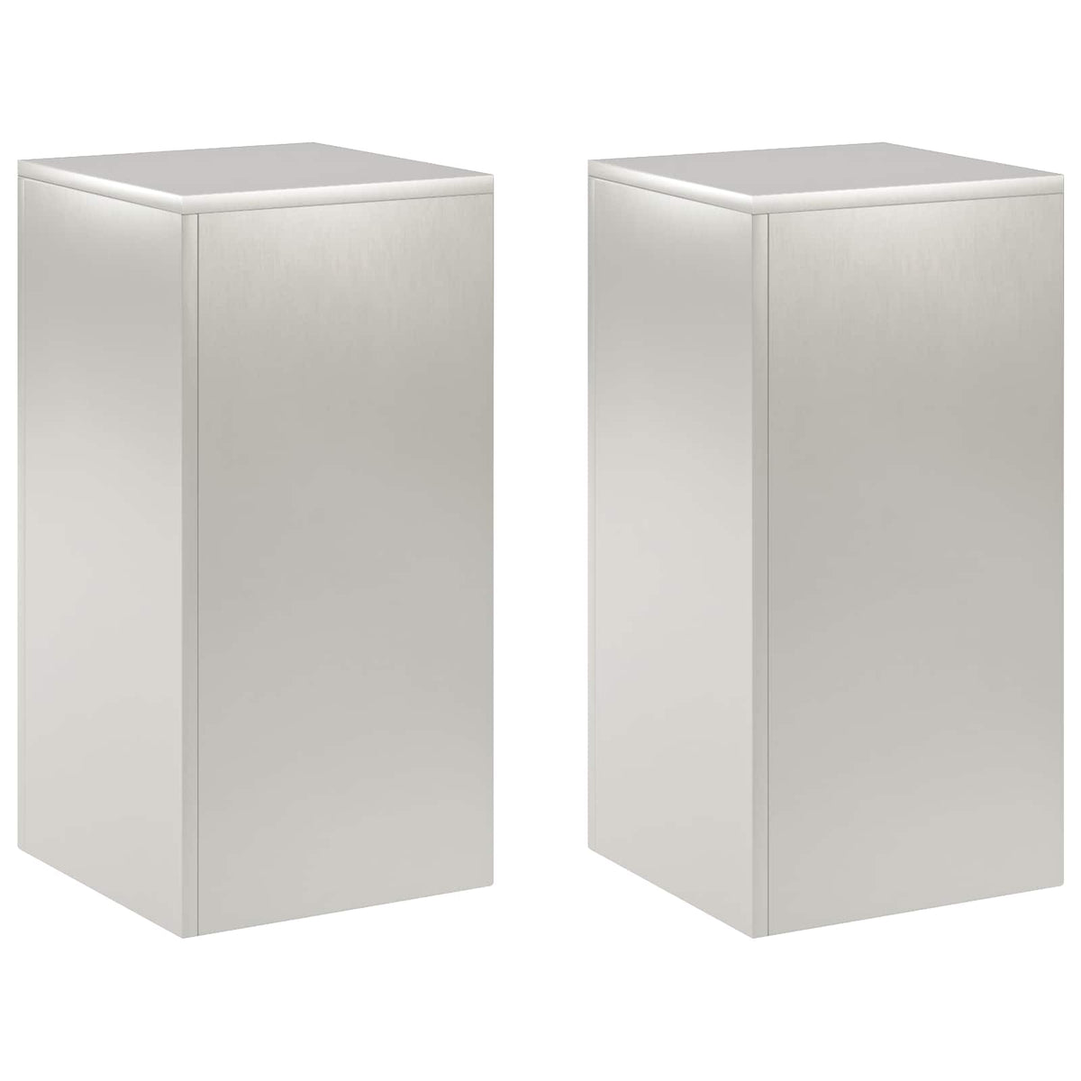 Stalak za biljke 2 pcs Srebrna 30 x 30 x 60 cm Čelik