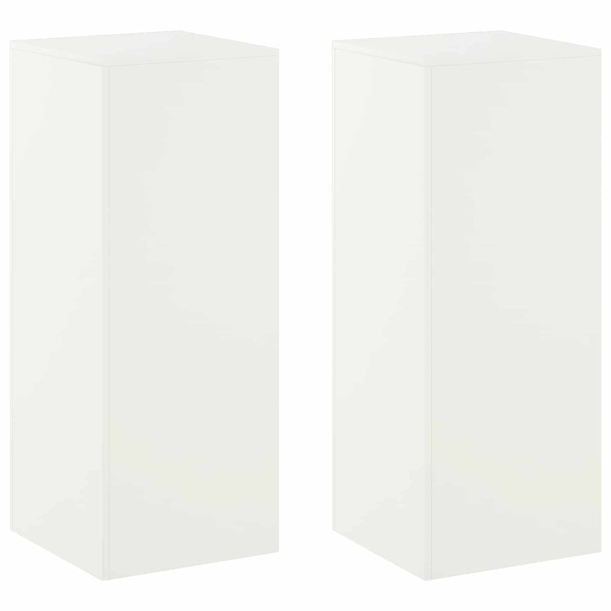 Stalak za biljke 2 pcs Bijela 40 x 40 x 100 cm Čelik