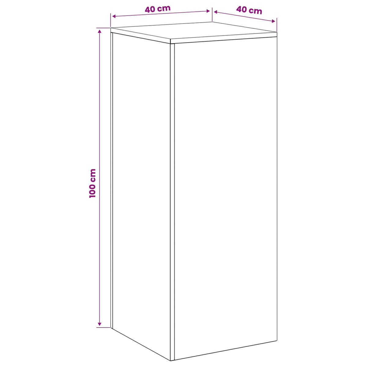 Stalak za biljke 2 pcs Bijela 40 x 40 x 100 cm Čelik