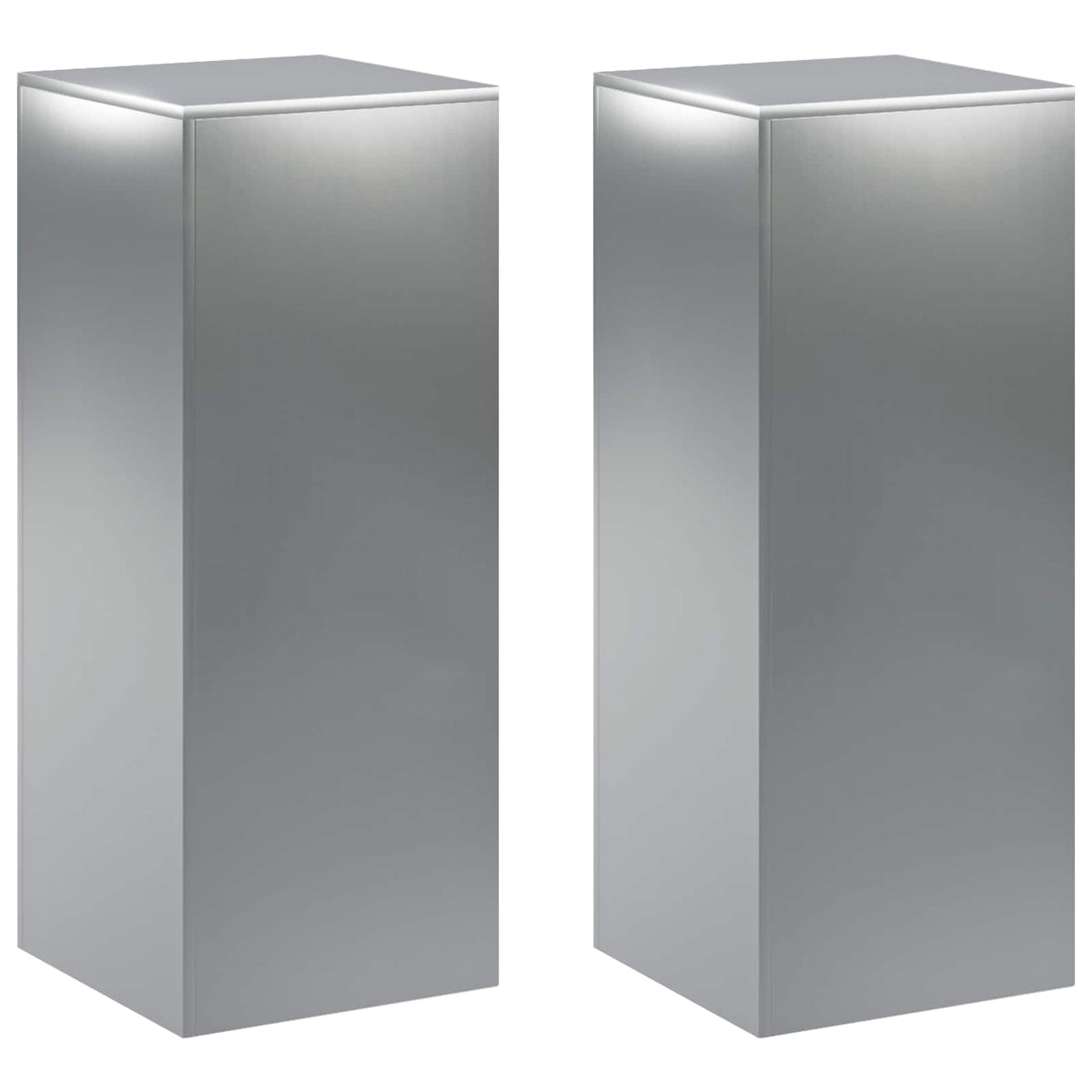 Stalak za biljke 2 pcs Srebrna 40 x 40 x 100 cm