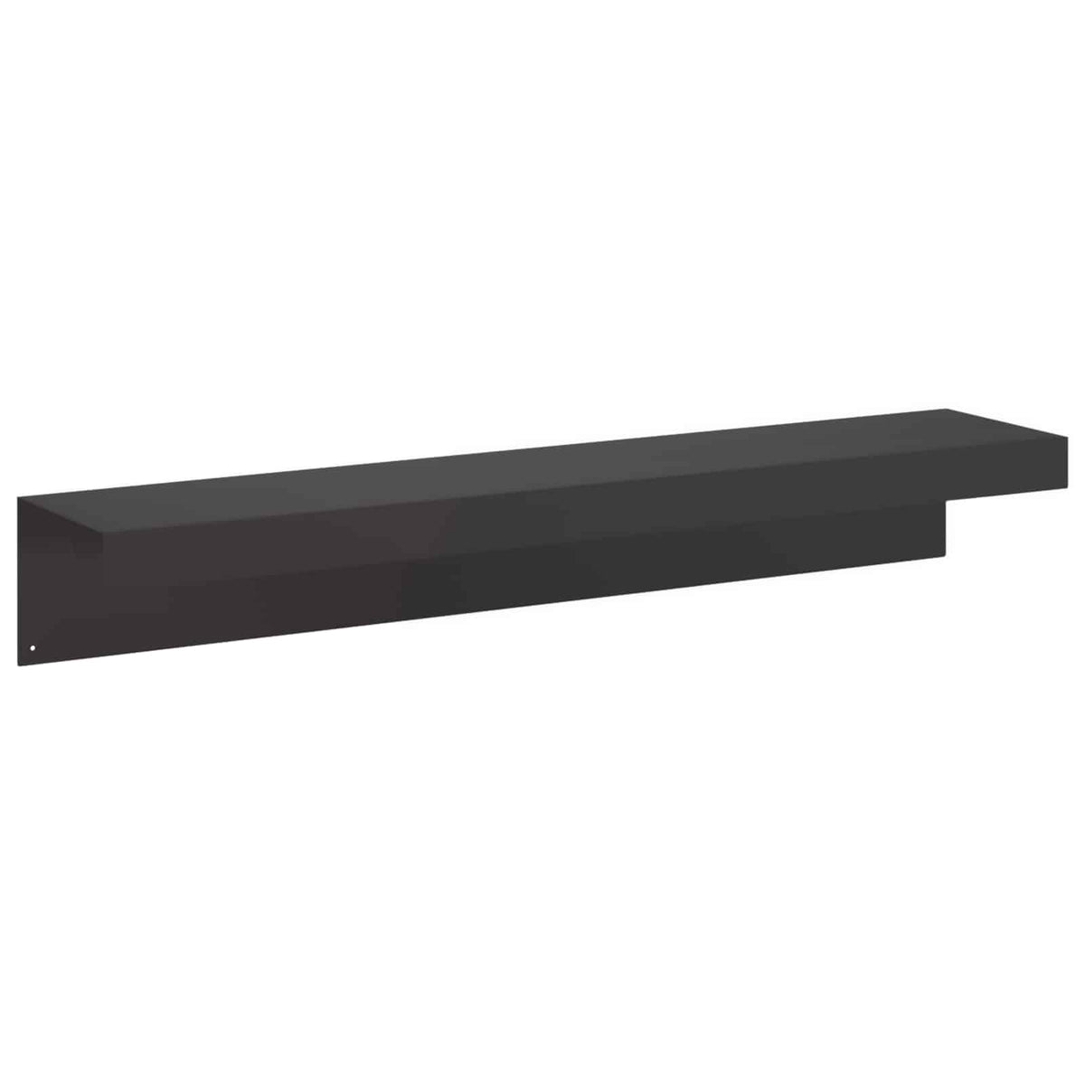 Profil za rubove vrta 2 kom. 100 x 20 x 15 cm Čelik Crna