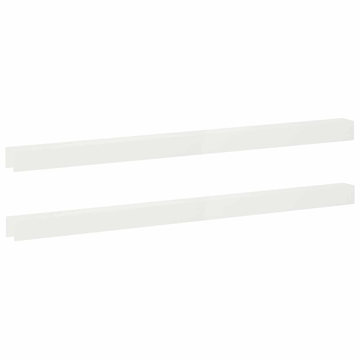 Profil za rubove vrta 2 kom. 100 x 5 x 5 cm Čelik Bijela