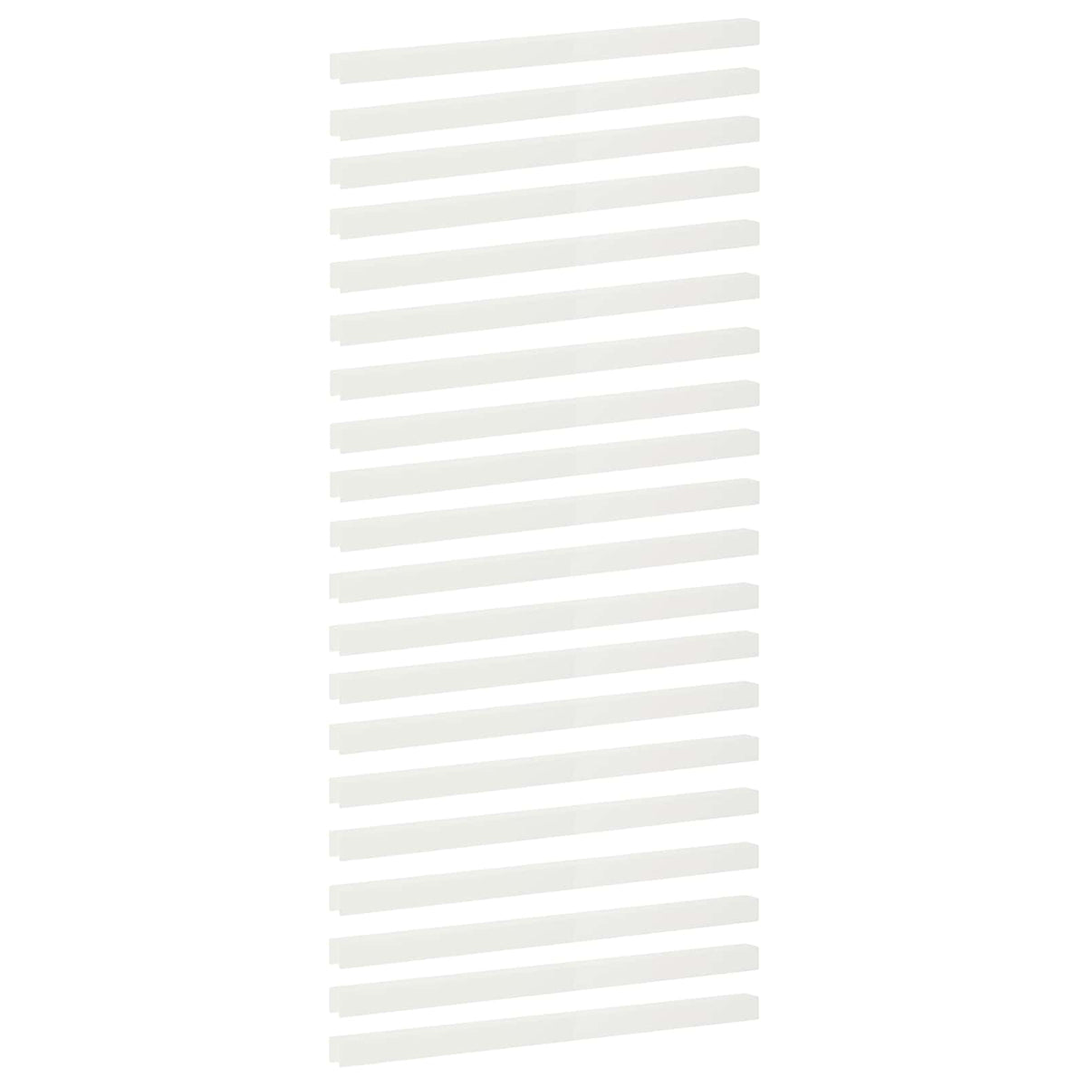 Profil za rubove vrta 20 kom. 100 x 5 x 5 cm Čelik Bijela