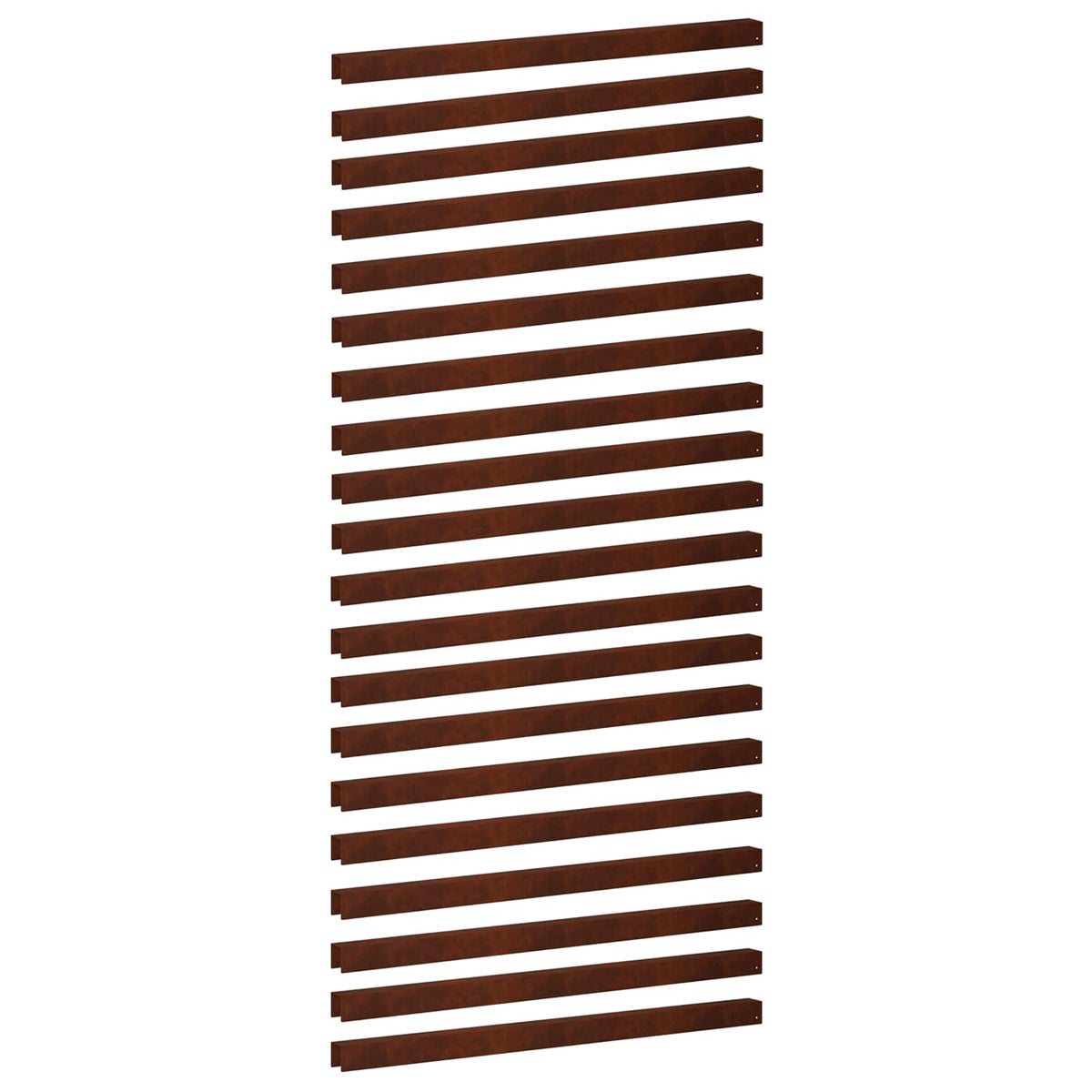 Profil za rubove vrta 20 kom. 100 x 5 x 5 cm Otporni čelik Rđa
