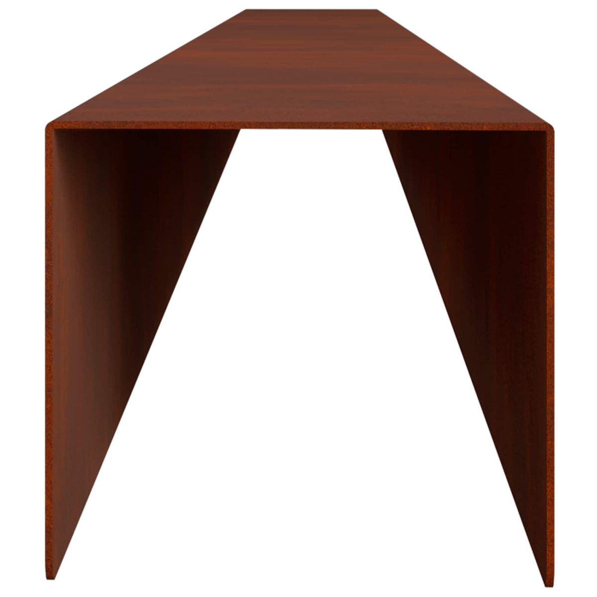 Profil za rubove vrta 10 kom. 100 x 6 x 5 cm Otporni čelik Rđa