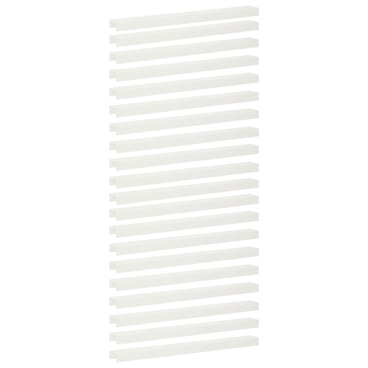 Profil za rubove vrta 20 kom. 100 x 10 x 5 cm Čelik Bijela