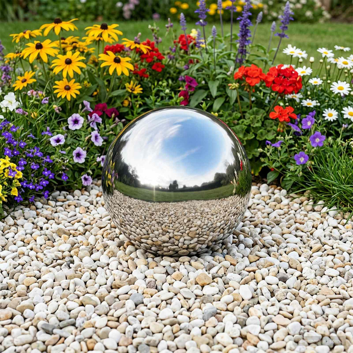 Ogledalna Lopta Ø 20 cm Srebrna Nehrđajući čelik 201