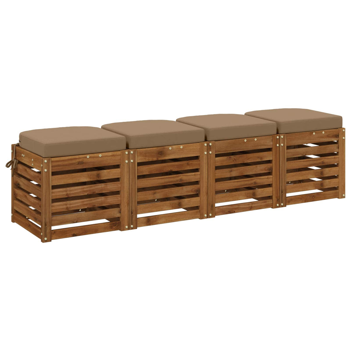 Set jastučića od 4 komada SOEST 4 pcs 100% poliester Sivosmeđa