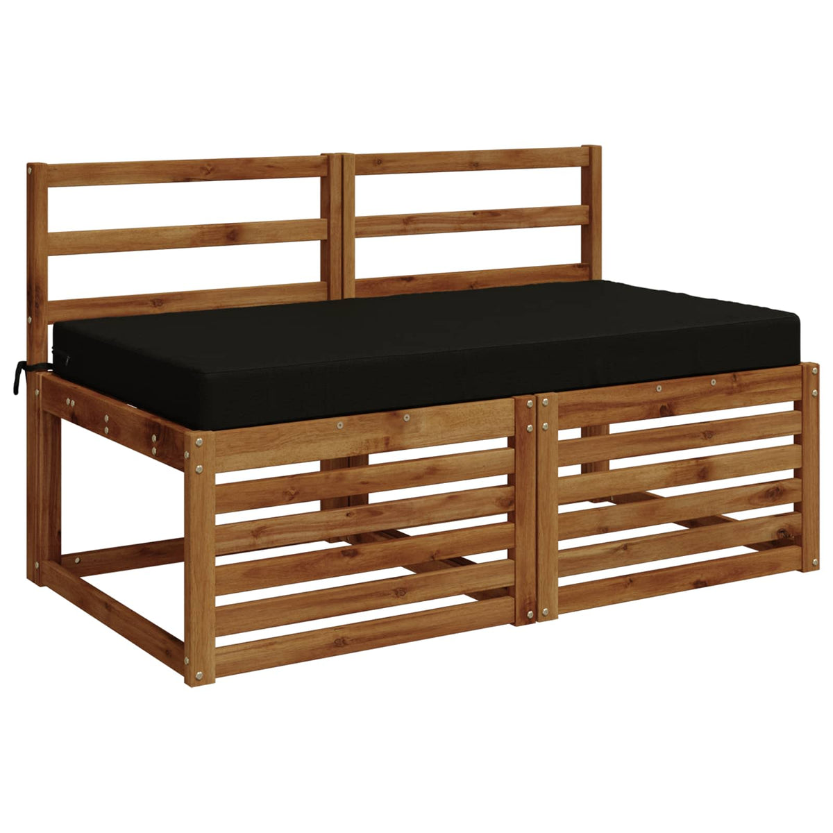 Jastuk za sjedalo SOEST 100% poliester Crna 120 x 60 x 10 cm