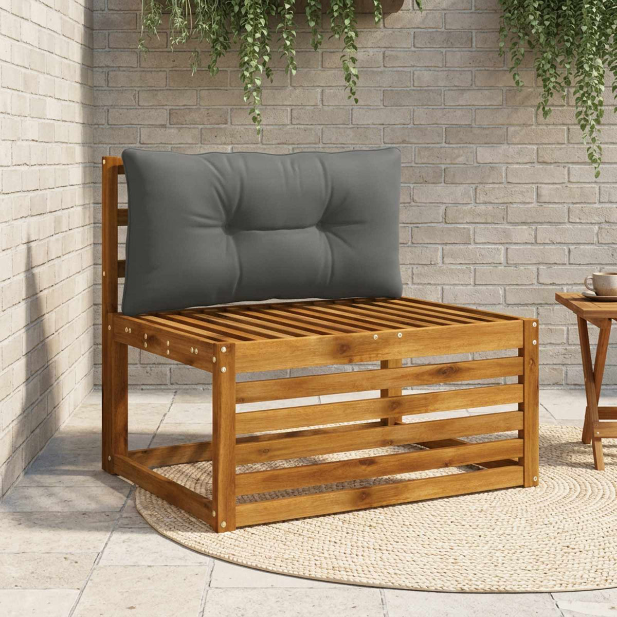 Jastučić za leđa PUTTEN 100% poliester Antracit 80 x 40 x 10 cm