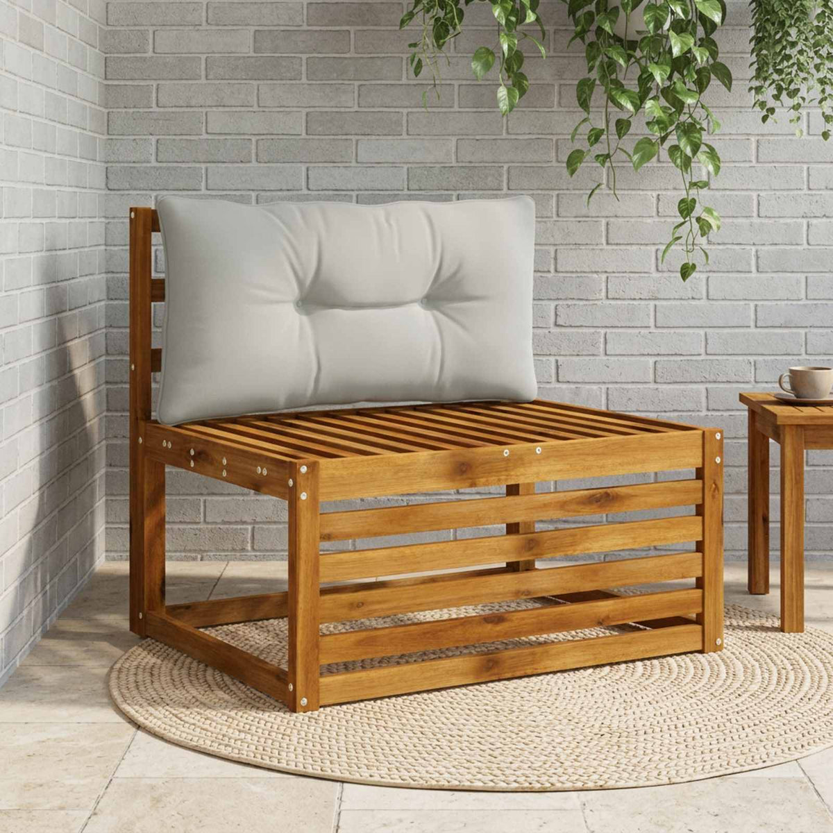 Jastučić za leđa PUTTEN 100% poliester Siva 70 x 40 x 10 cm