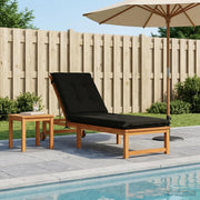 Jastučić za ležaljku GEMERT 100% poliester Crna 190 x 60 x 9 cm