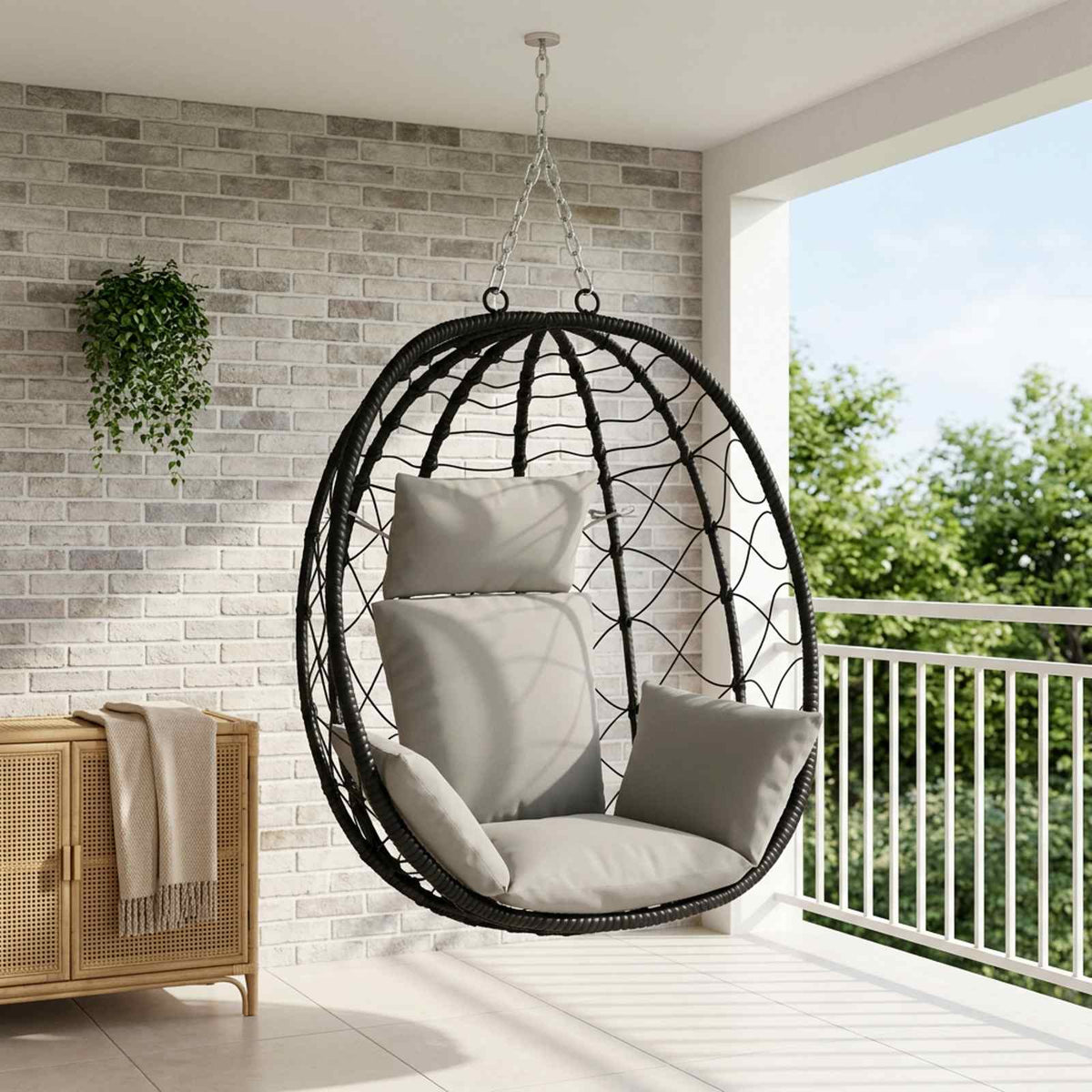 Adirondack Jastučić PUTTEN 100% poliester Siva 60 x 145 x 10 cm