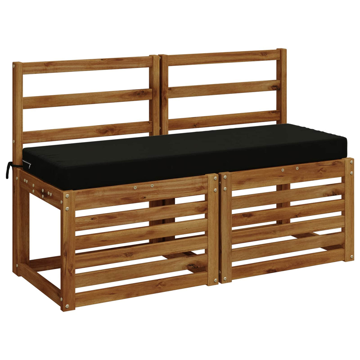 Jastučić za klupu SOEST 100% poliester Crna 120 x 40 x 8 cm