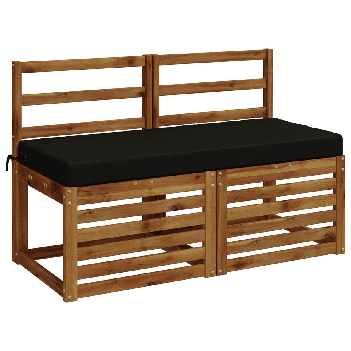 Jastučić za klupu SOEST 100% poliester Crna 110 x 50 x 8 cm