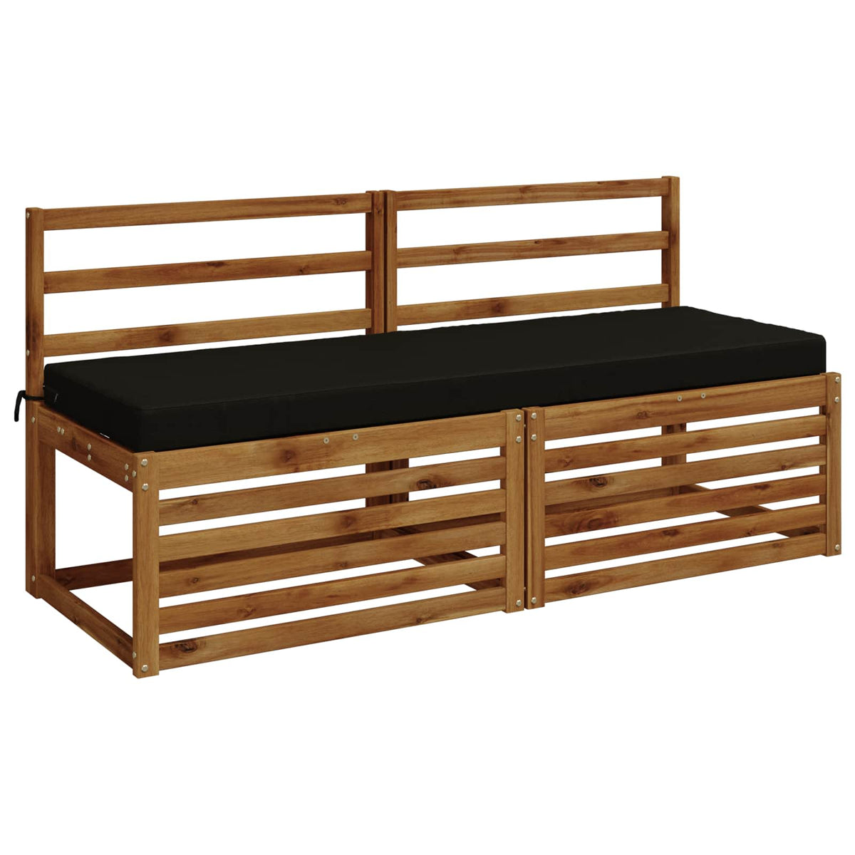 Jastučić za klupu SOEST 100% poliester Crna 150 x 50 x 8 cm