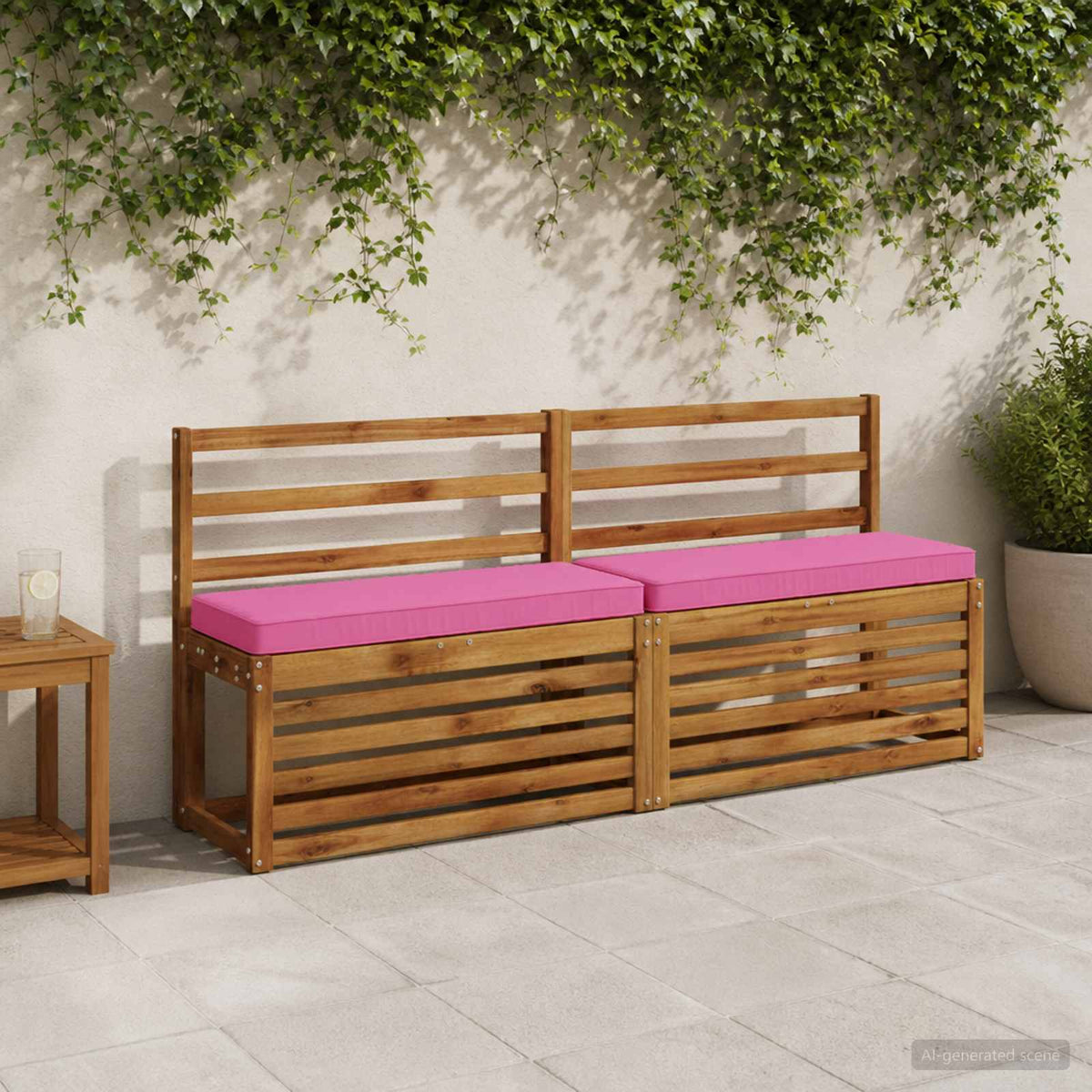 Jastučići za klupe - 2 dijela VUGHT 2 pcs 100% poliester