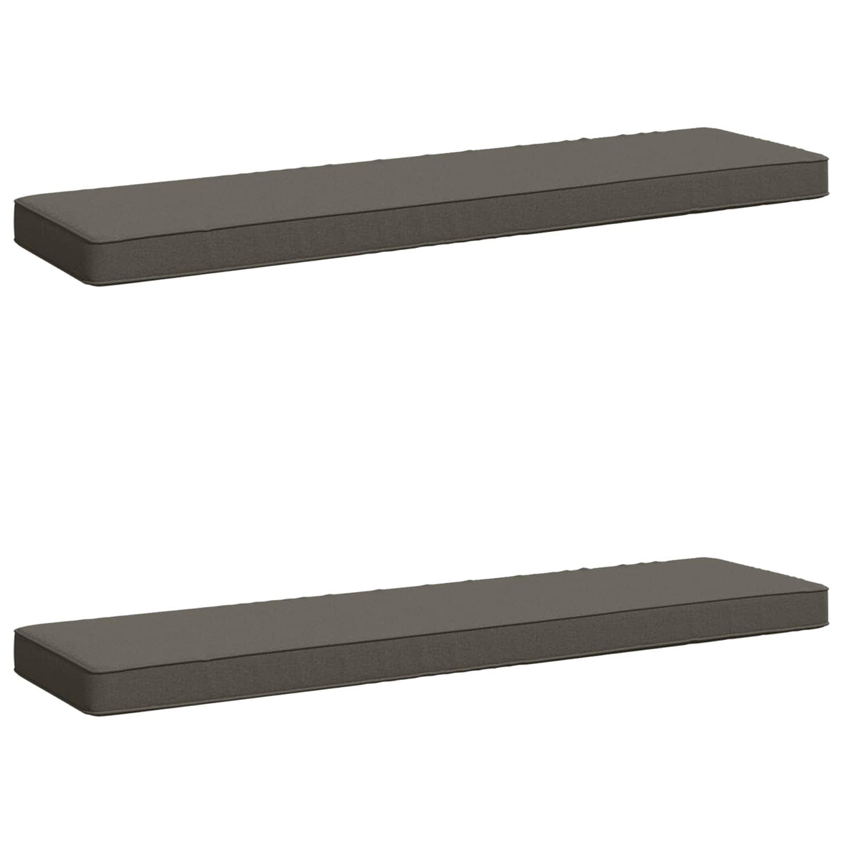 Jastučići za klupe - 2 dijela VUGHT 2 pcs 100% poliester Siva