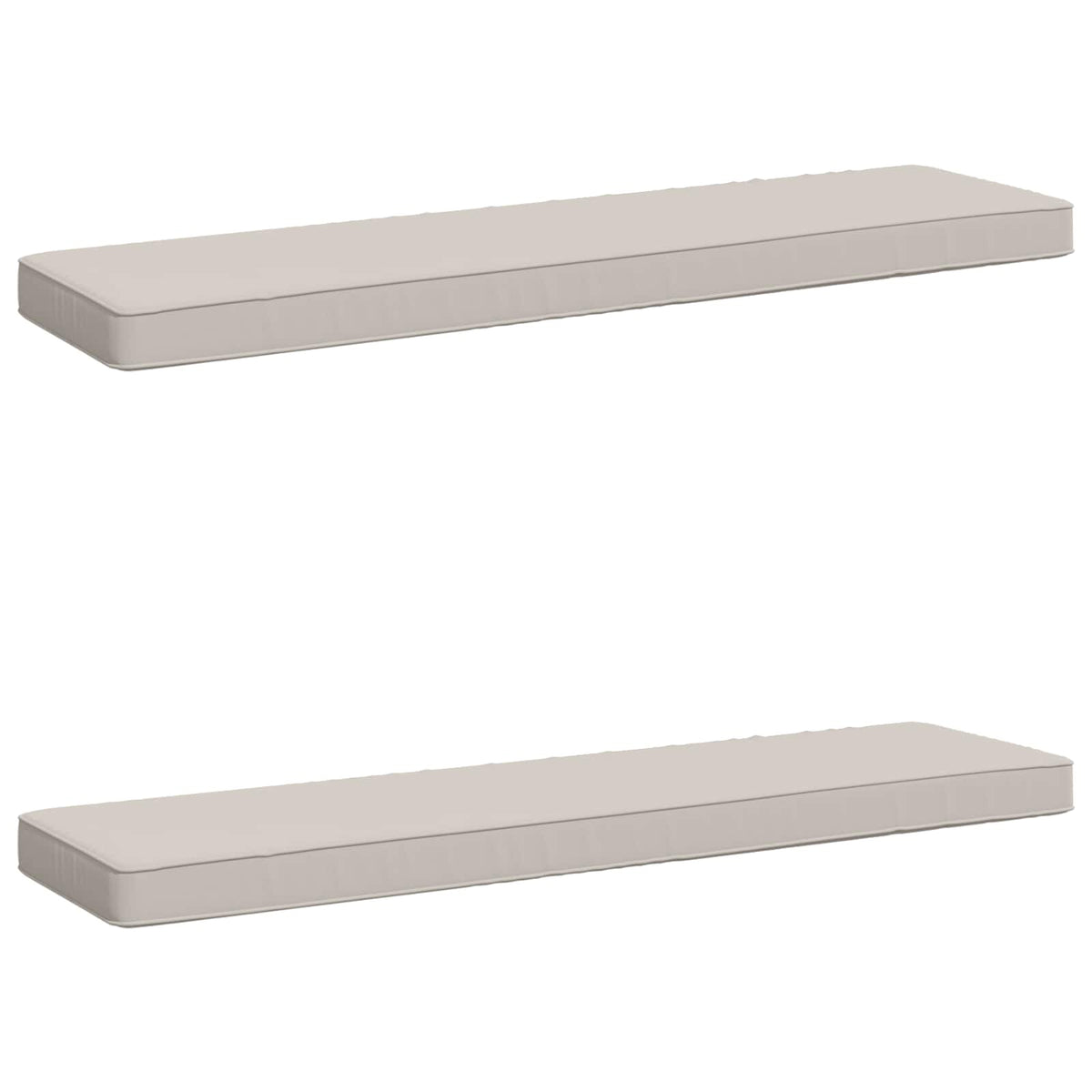 Jastučići za klupe - 2 dijela VUGHT 2 pcs 100% poliester Bijela