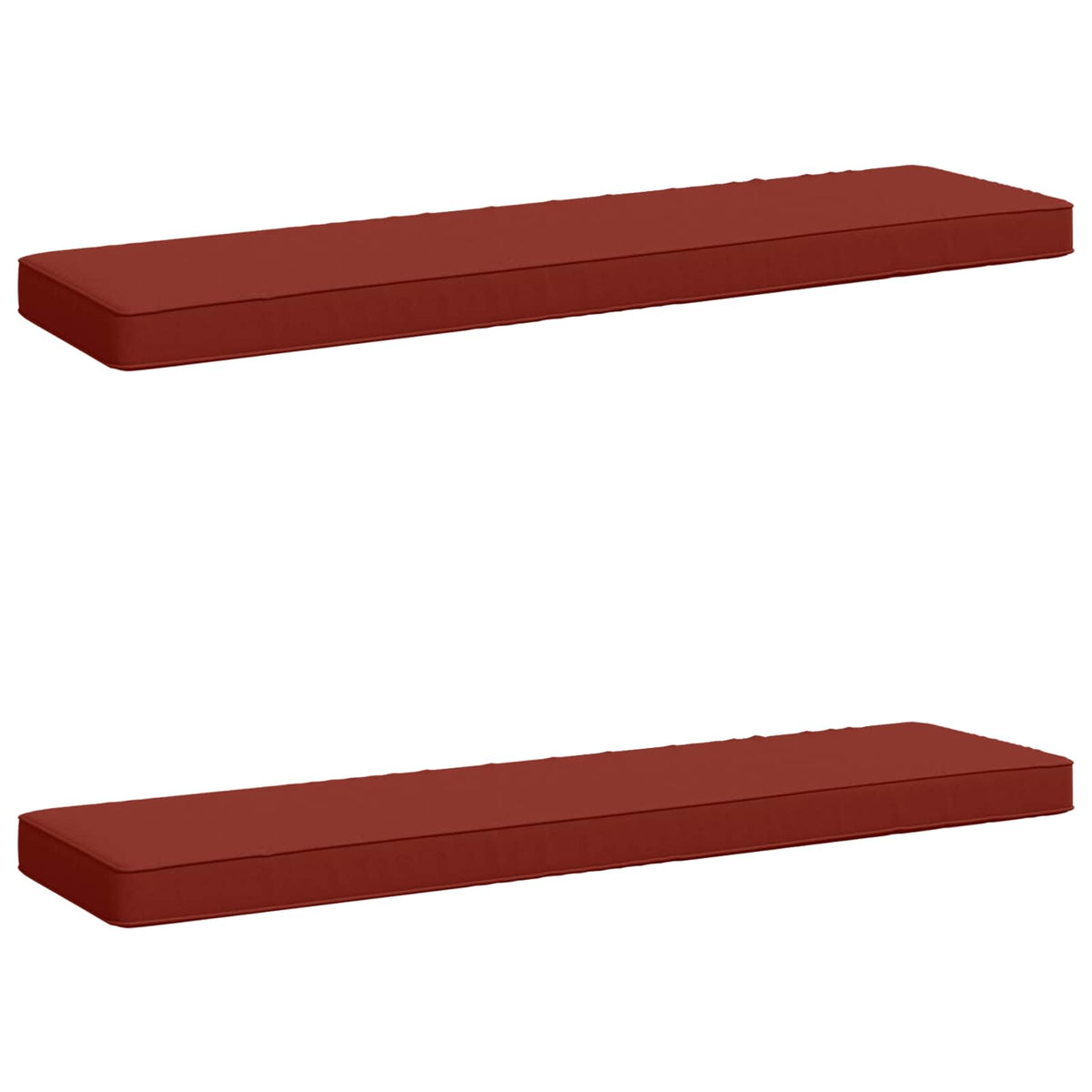Jastučići za klupe - 2 dijela VUGHT 2 pcs 100% poliester Crvena