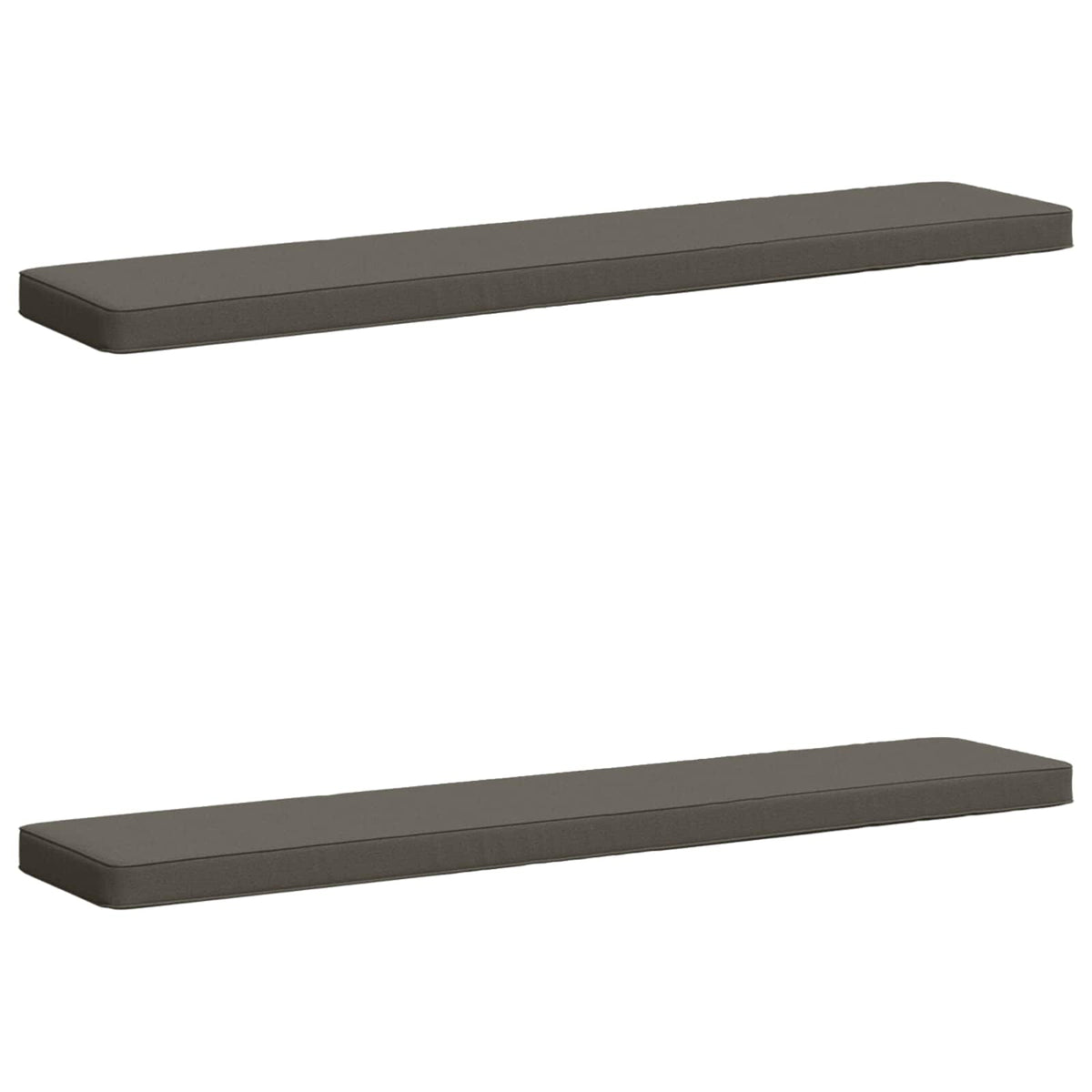 Jastučići za klupe - 2 dijela VUGHT 2 pcs 100% poliester Siva