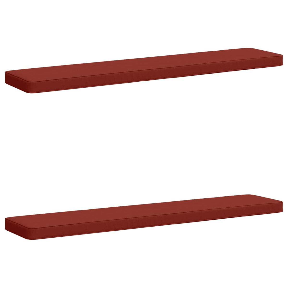 Jastučići za klupe - 2 dijela VUGHT 2 pcs 100% poliester Crvena