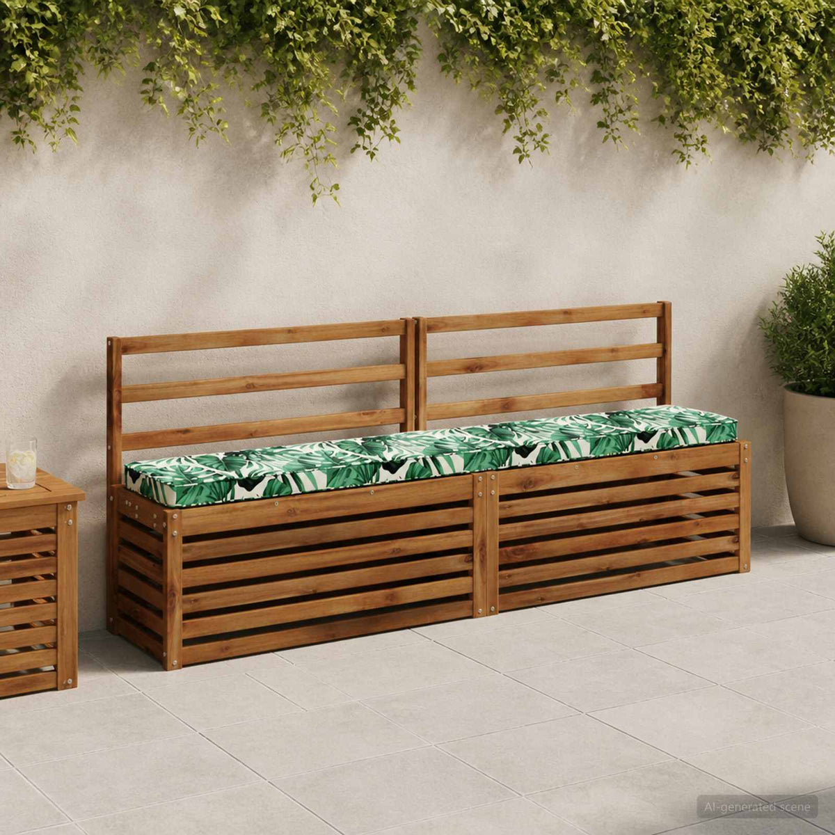 Jastučići za klupe - 2 dijela VUGHT 2 pcs 100% poliester